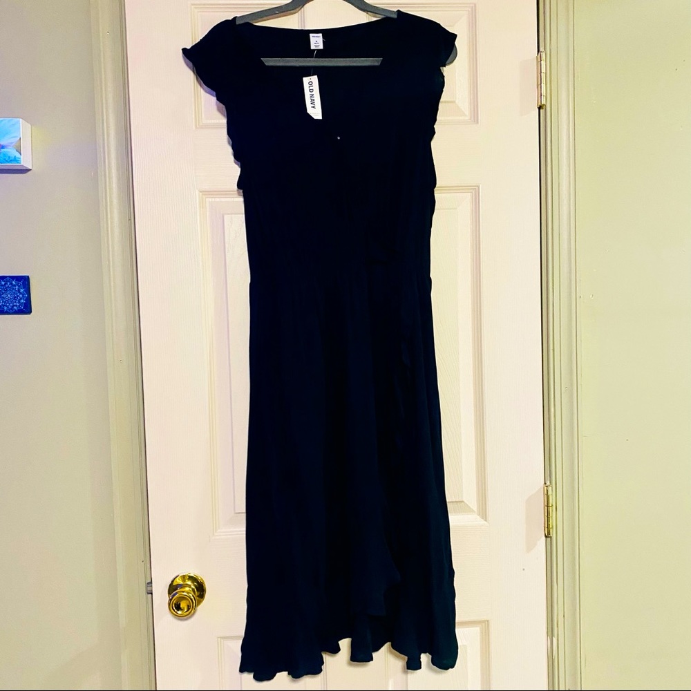 NWT OLD NAVY WRAP MIDI DRESS SIZE M